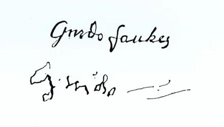 Signature of Guy Fawkes